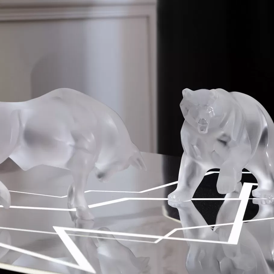 Lalique Sculptures^Bear sculpture