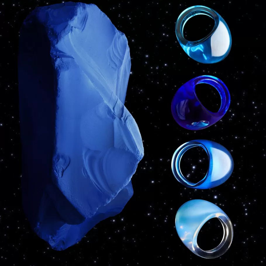 Lalique Rings^Cabochon Ring