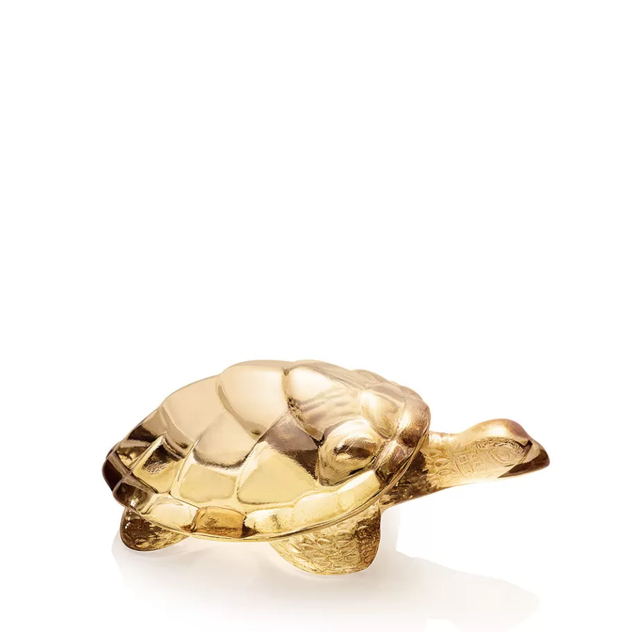 Lalique Sculptures^Caroline Turtle sculpture