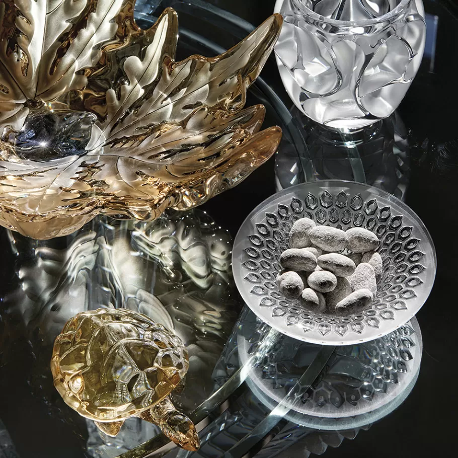 Lalique Sculptures^Caroline Turtle sculpture