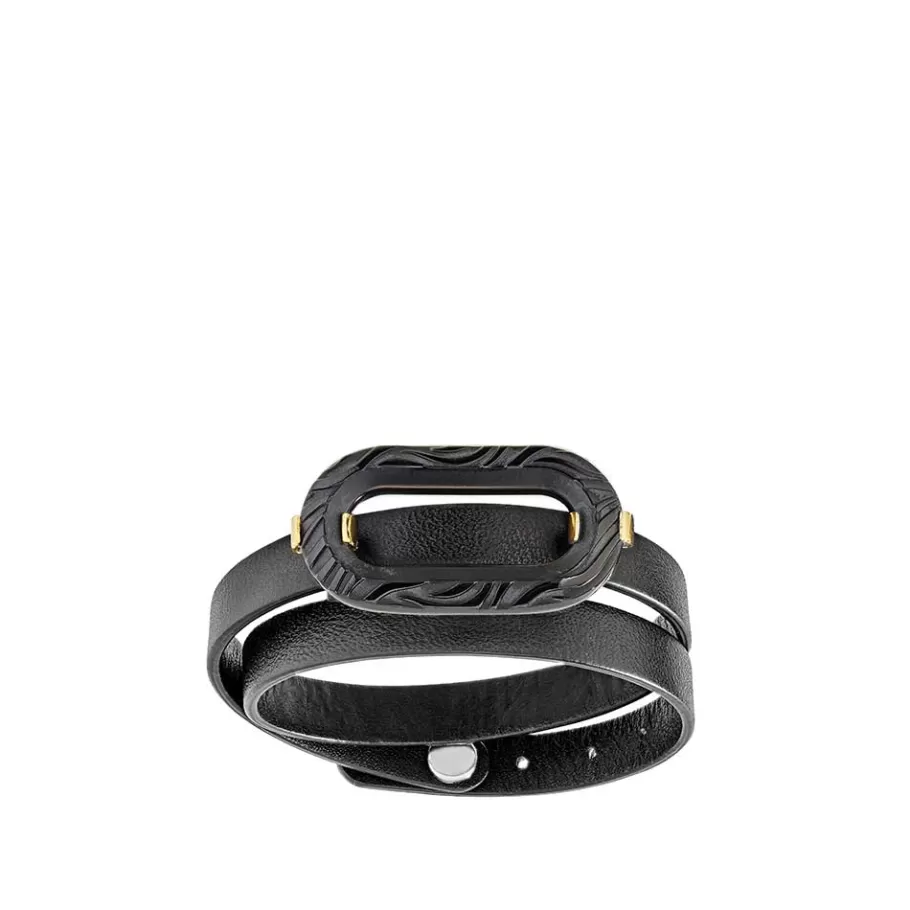 Lalique Bracelets^Empreinte animale leather bracelet