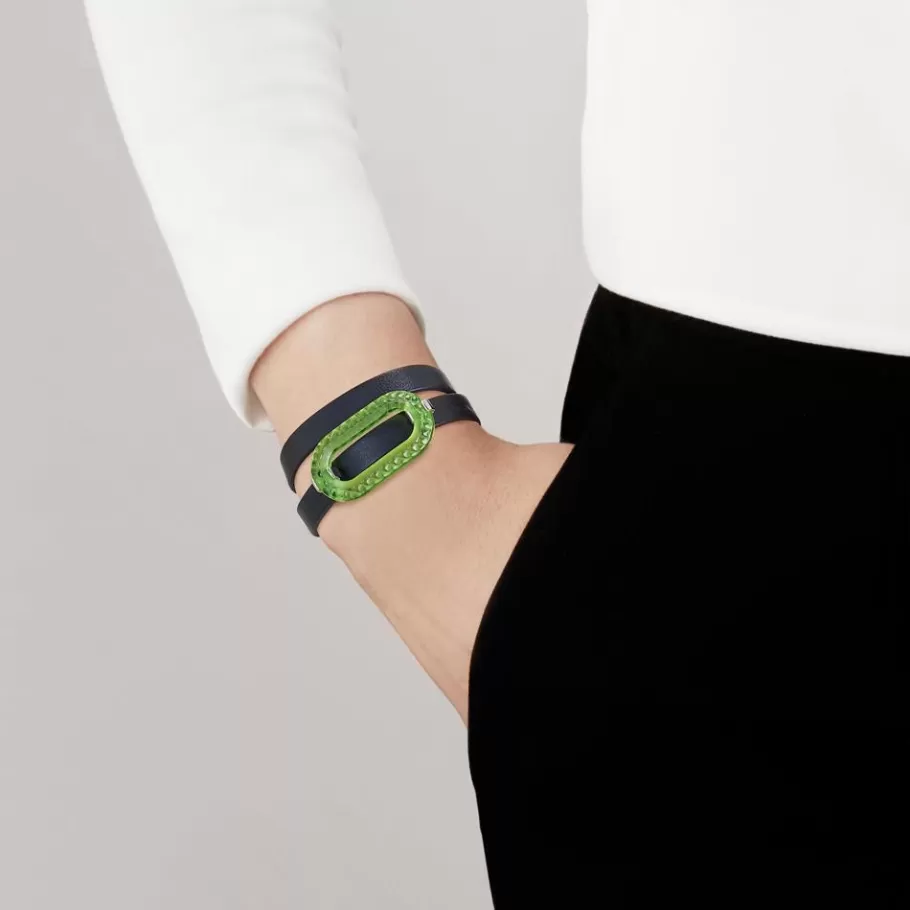 Lalique Bracelets^Empreinte animale leather bracelet