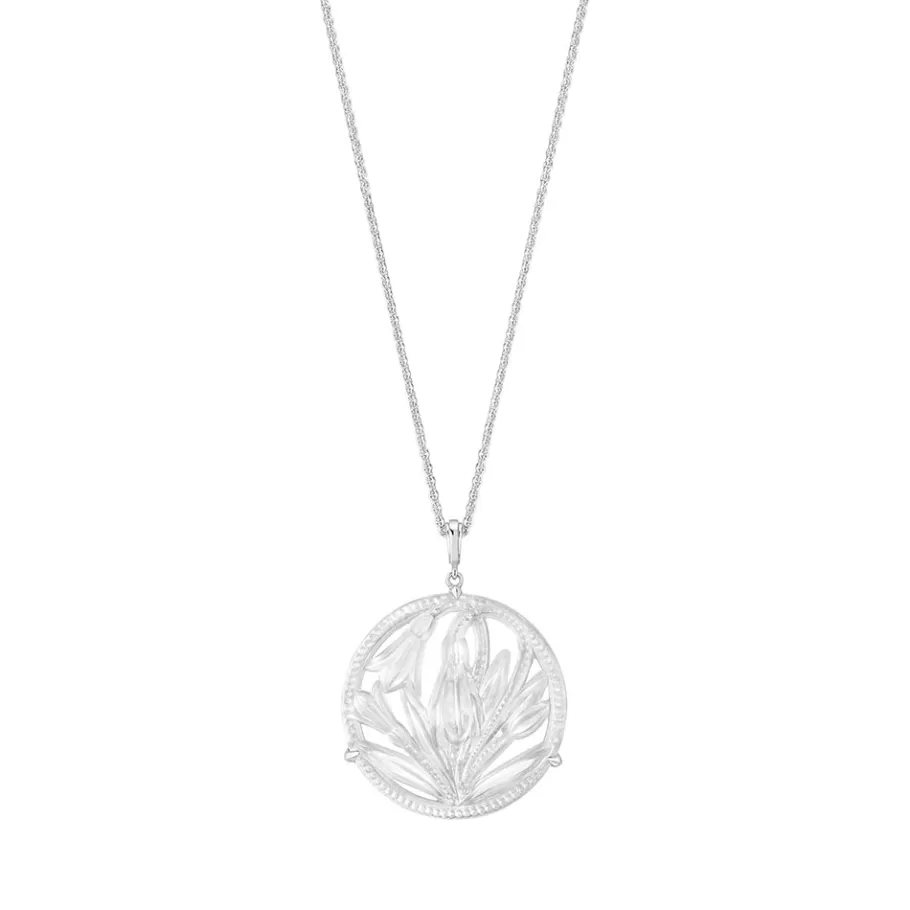 Lalique Pendants^Fleur de Neige Pendant