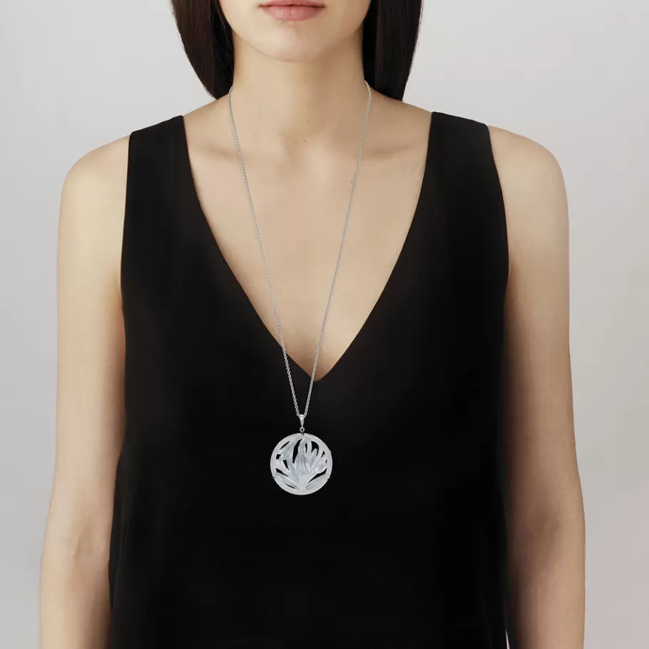Lalique Pendants^Fleur de Neige Pendant