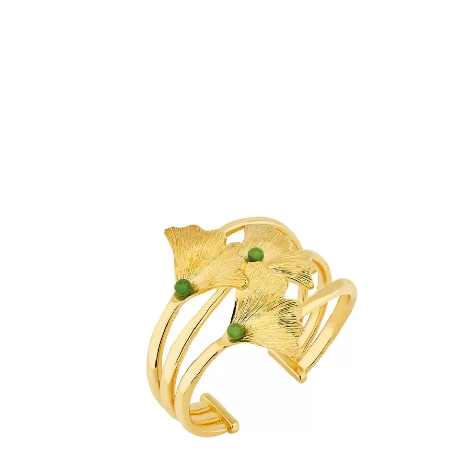Lalique Bracelets^Ginkgo bangle