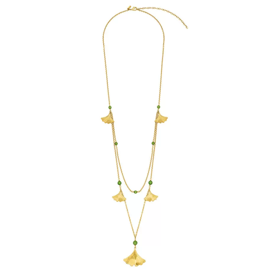 Lalique Necklaces^Ginkgo large necklace