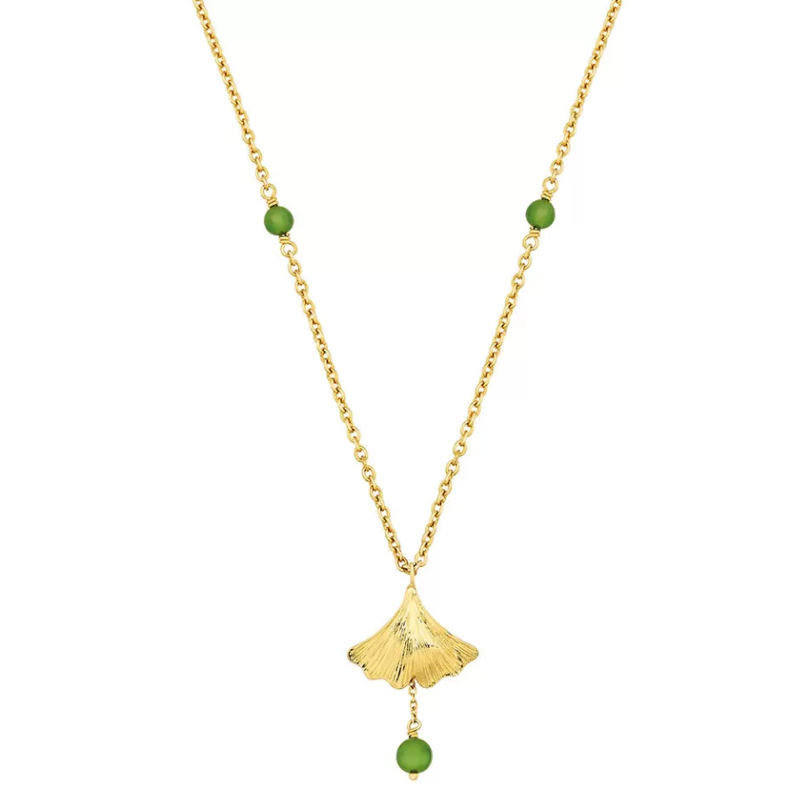 Lalique Necklaces^Ginkgo small necklace
