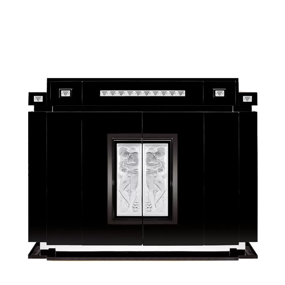 Lalique Furniture^Joueur de Pipeau bar