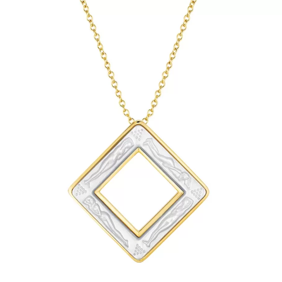 Lalique Pendants^Losange Bacchantes Pendant
