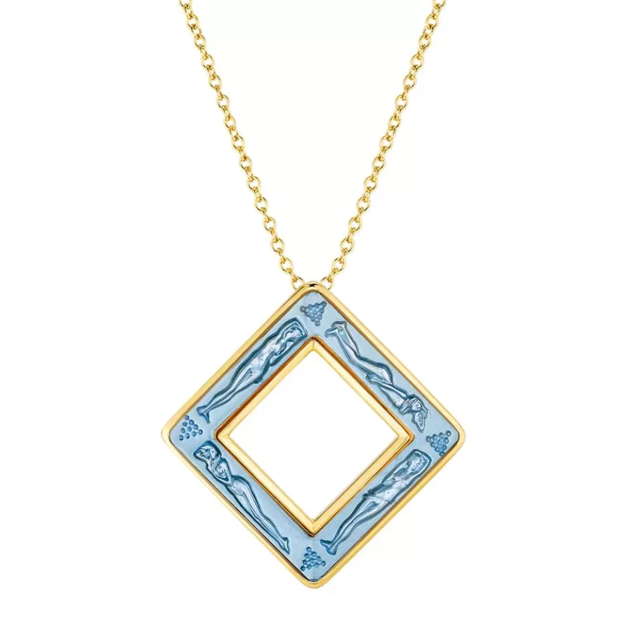 Lalique Pendants^Losange Bacchantes Pendant