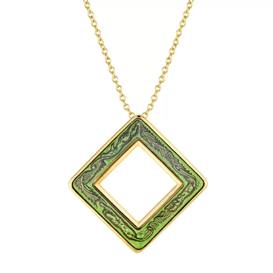 Lalique Pendants^Losange Panthère Pendant
