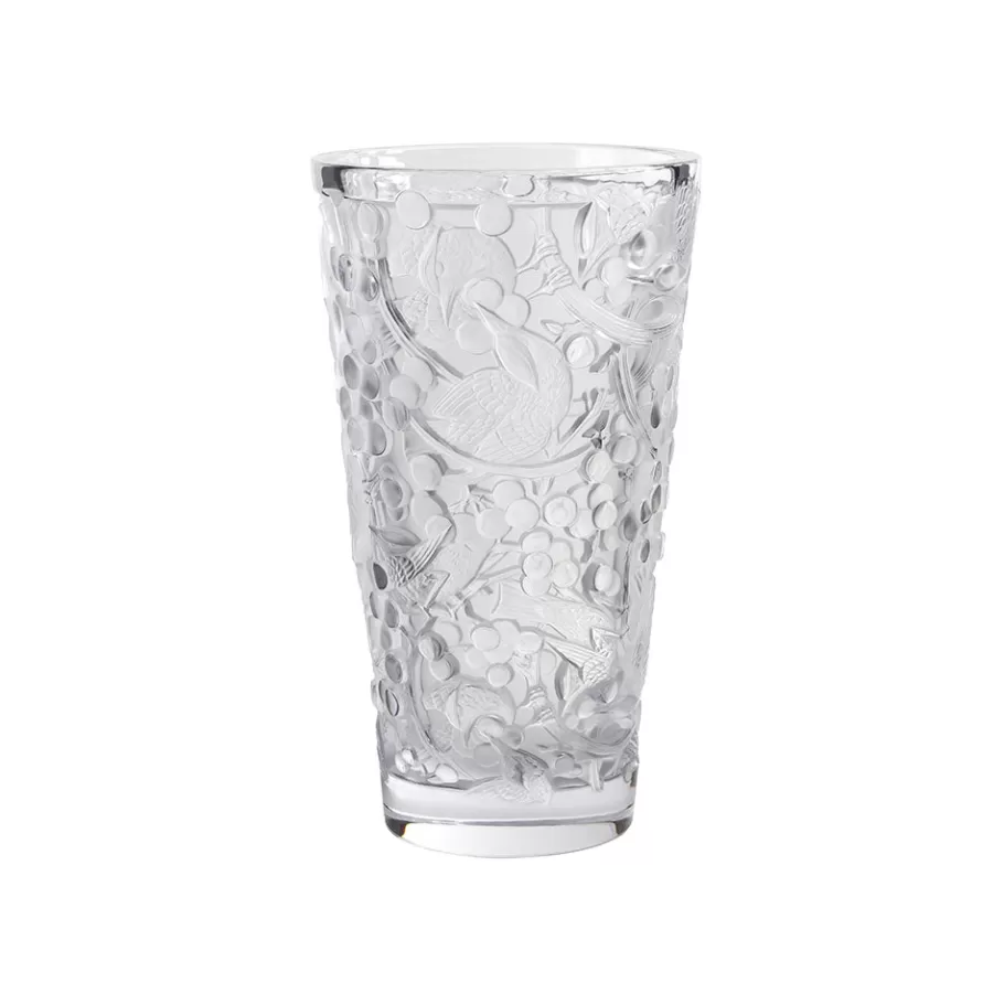 Lalique Vases^Merles et Raisins large vase