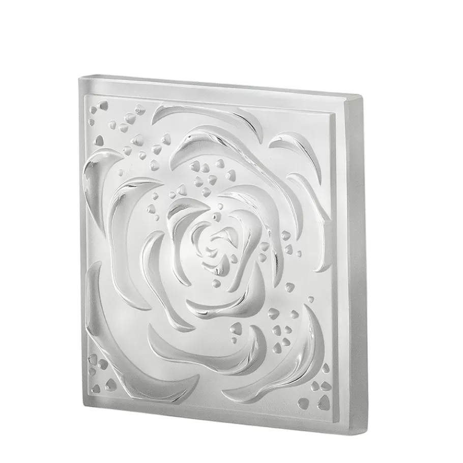 Lalique Furniture^Roses decorative panel