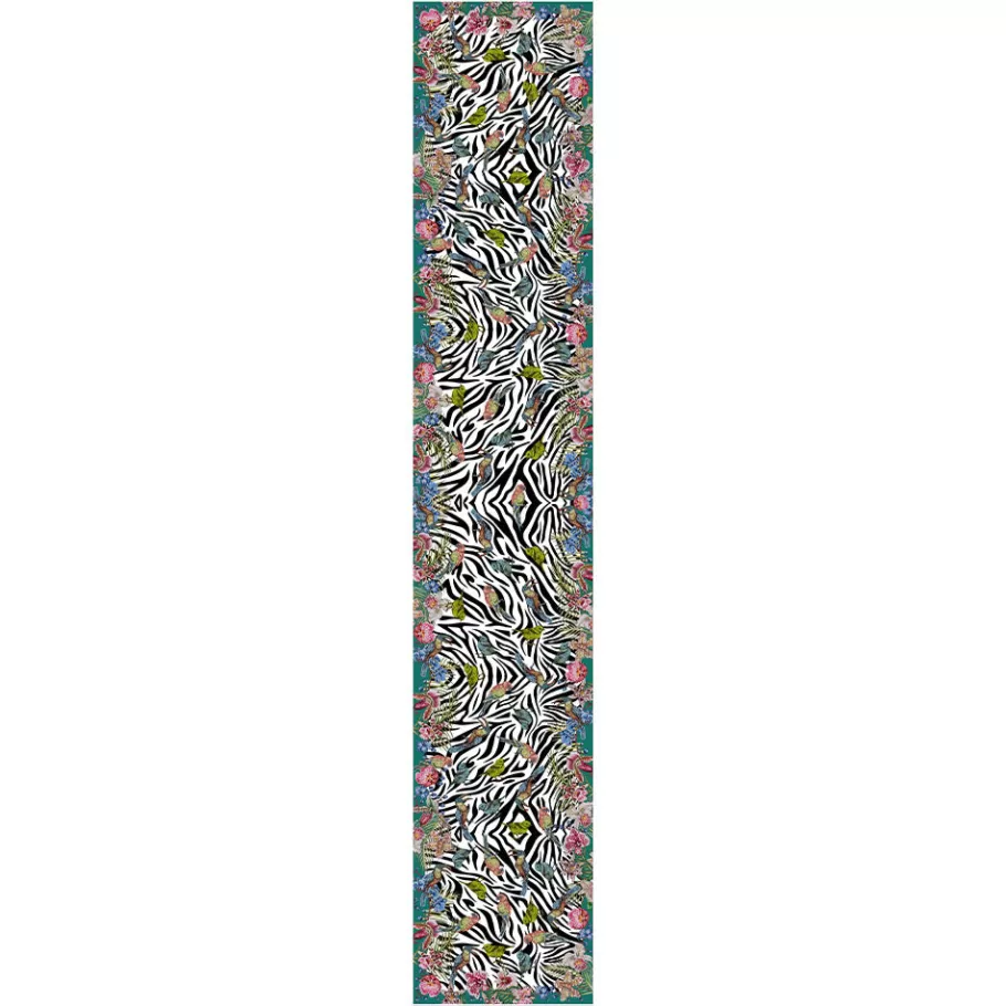 Lalique Scarves^Scarf by Ginny Litscher, Pink & black Zebra design