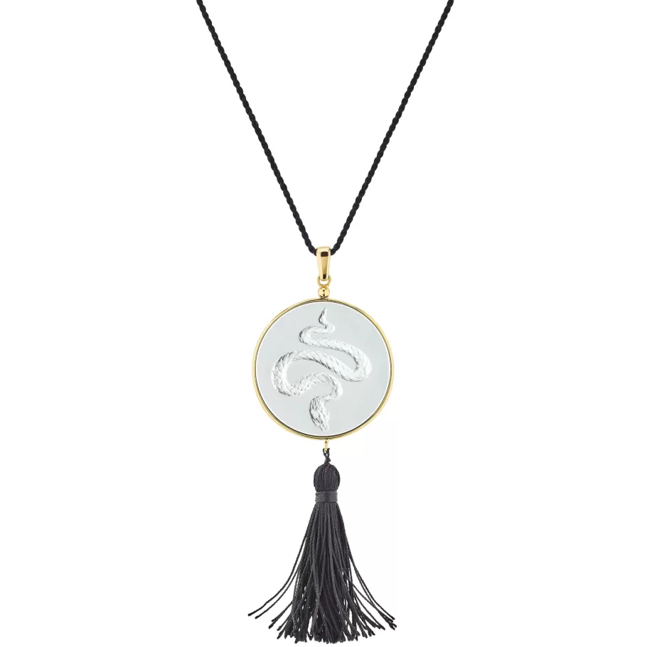Lalique Pendants^Snake Pendant