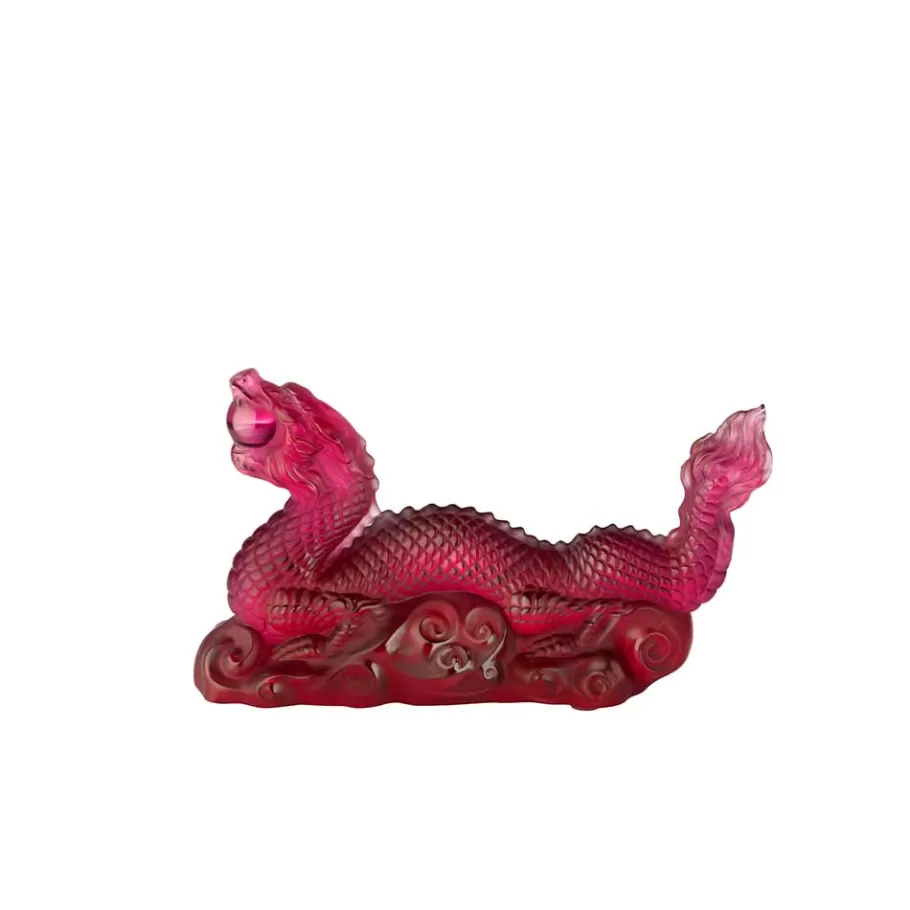 Lalique Sculptures^Tianlong Dragon Sculpture