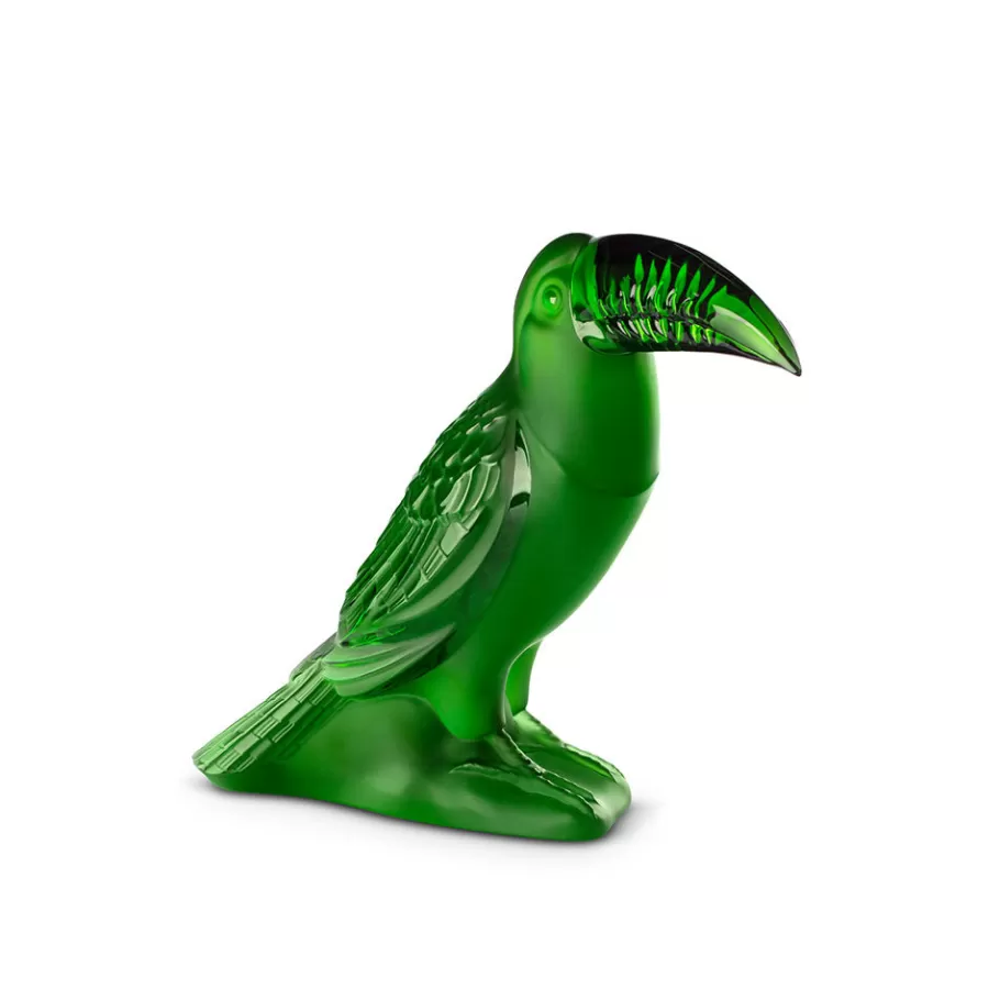 Lalique Sculptures^Toucan Sculpture