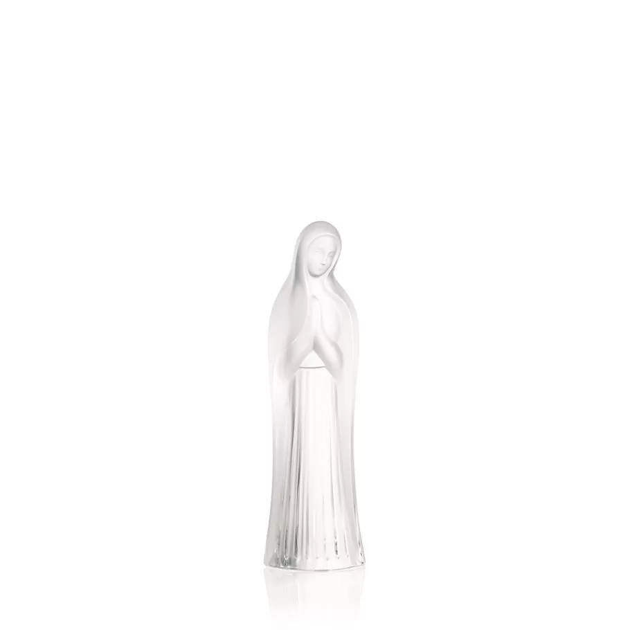 Lalique Sculptures^Virgin with hands together