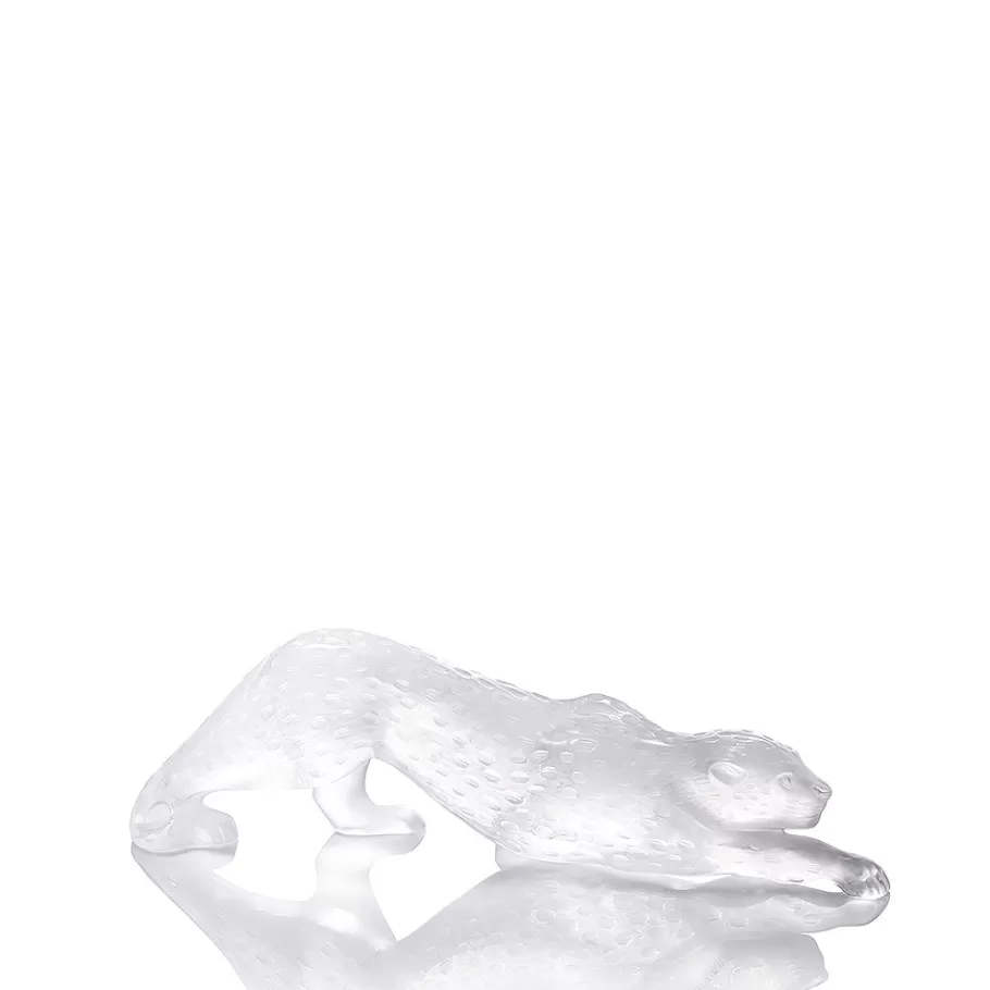 Lalique Sculptures^Zeila Panther large sculpture